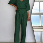 Women's Linen And Cotton Jumpsuit