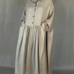 Women's Cozy Loose-fitting Cotton Dress