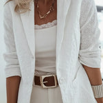 Women's Elegant Lace Button Jacket