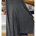 Women's Cozy Patterned Wide-leg Trousers With Tie Waist