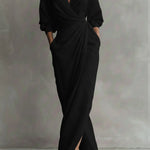 Women's Linen And Cotton Extra-long Dress