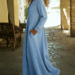 Cozy Loose-fitting Denim Dress