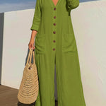 Women's Cozy And Casual Linen And Cotton Jumpsuit