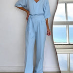 Women's Linen And Cotton Jumpsuit