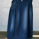Women's High-waisted Casual Loose Denim Skirt