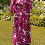 Artistic Printed Linen And Cotton Dress