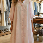 Casual Romantic Ruffled Collar Denim Shirt Dress