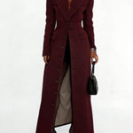 Women's Single-breasted Long Coat