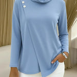 Women's Cozy High-neck Stretch Top