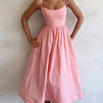 Women's Solid Color Slip Dress