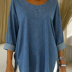 Women's Casual Denim Cotton Top