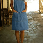 Women's Casual Denim Cotton Sleeveless Mini Dress