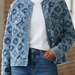 Women's Jacquard Denim Jacket