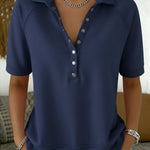Casual And Cozy Short-sleeved Cotton Sweatshirt