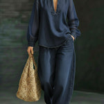 Elegant Stylish Mesh Sleeves Top Denim Two-piece Set