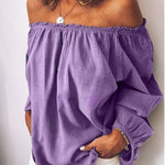 Women's Casual Off-shoulder Top
