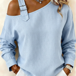 Casual Straps Linen-cotton Shirt Top
