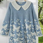Butterfly Valley Art Print Peter Pan Collar Sweater