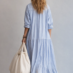 Women's Casual Striped Loose-fitting Dress