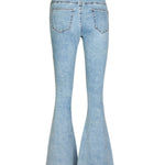 Stylish Exquisite Embroidered Slim-fit Flared Jeans