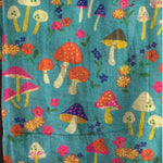 Women's Mushroom Art Print Casual Cotton And Linen Shirt