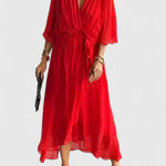Nada | Elegant V Neck Dress