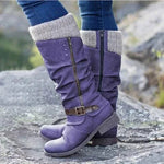 Elise | Knit Cuff Ankle Boots