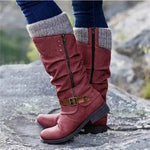 Elise | Knit Cuff Ankle Boots