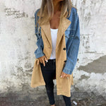 ELORA��� - Two-Tone Denim Trench