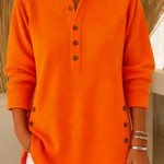 Women's Solid Color Crew Neck Long Sleeve Casual Loose Knit Pullover