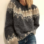 Samantha | Retro Icelandic Knit Sweater
