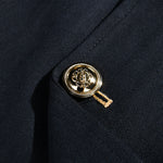 Men's Vintage Casual Solid Stand Collar Button Jacket